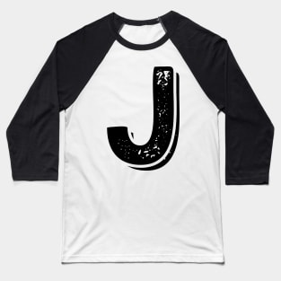 Capital Letter J Name Initial Monogram Baseball T-Shirt